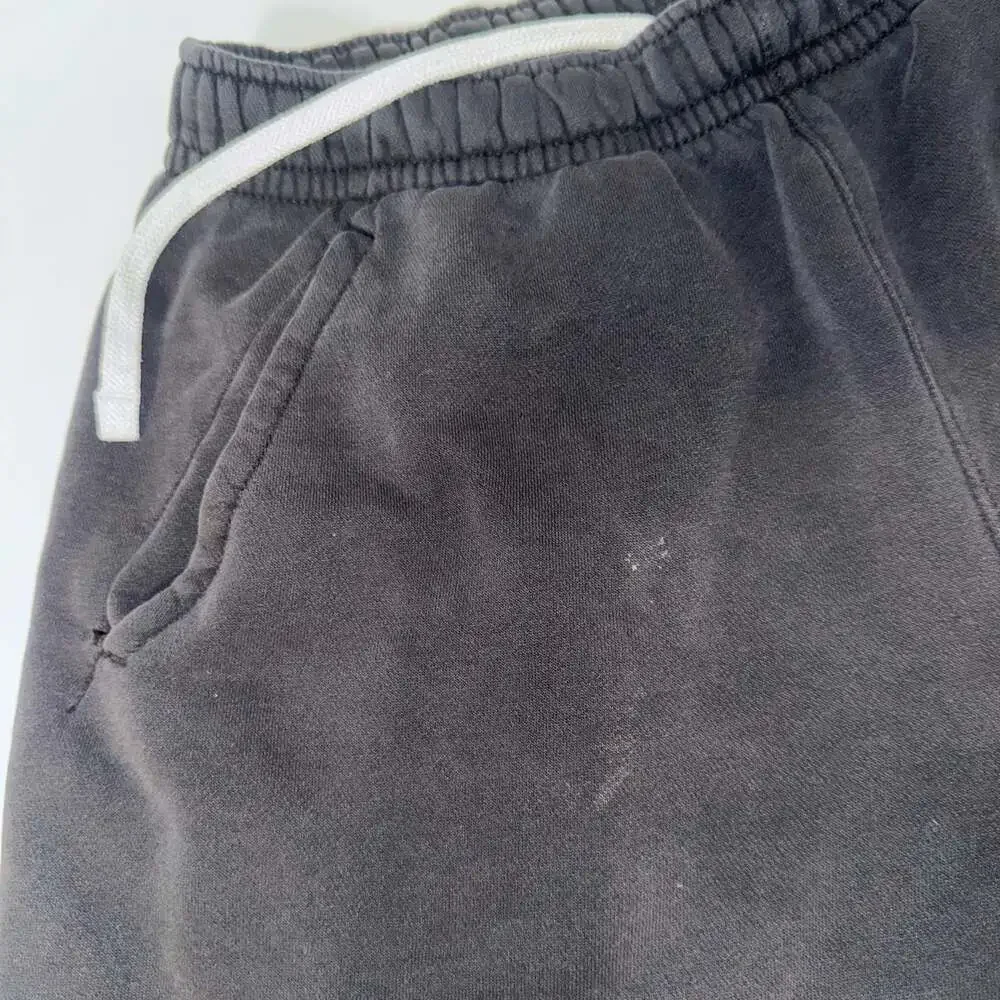Nike Sportswear Swoosh French Terry Shorts Black White Men's Small